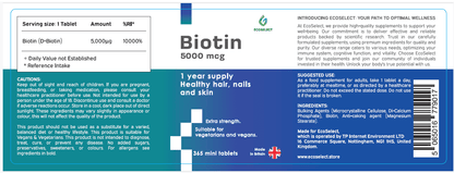 Biotin 5000mcg - EcoSelect