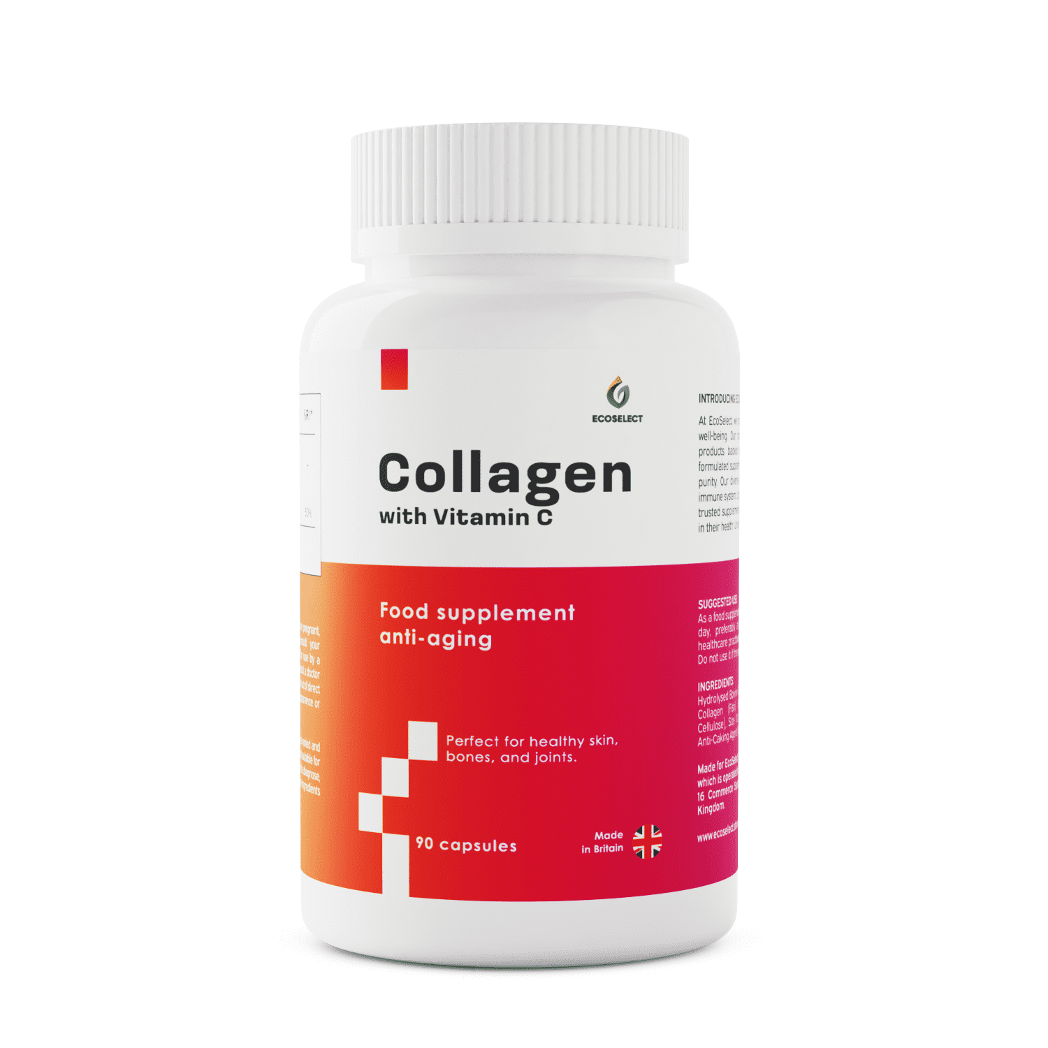 Dual Strength Collagen With Vitamin C - Capsules - EcoSelect