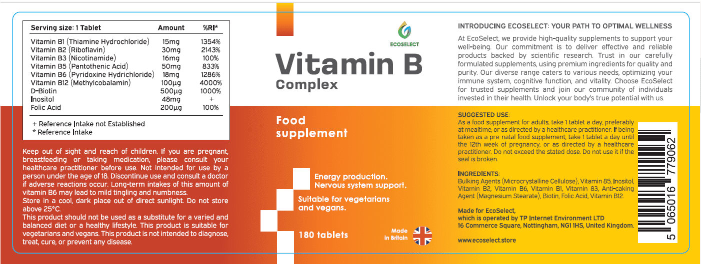 Vitamin b complex high strength - EcoSelect