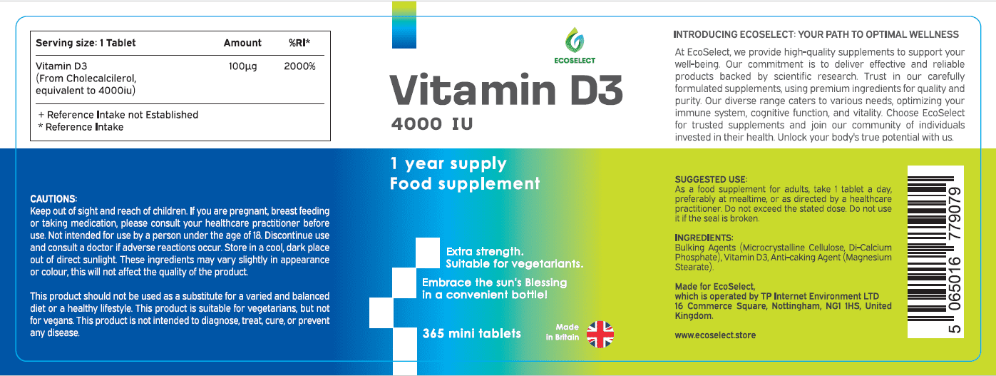 Vitamin D 4000iu - EcoSelect